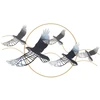 Image de Décoration Murale Encadrée En Métal "oiseaux" 91cm Multicolore