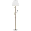 Image de Lampadaire Design en Métal Hanger 173cm Blanc & Or