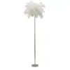 Image de Lampadaire en métal et plastique palm 55 x 160 cm blanc