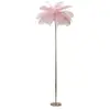 Image de Lampadaire en métal et plastique palm 55 x 160 cm rose