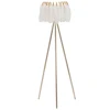 Image de Lampadaire Imitation Plume "stand" 147cm Or & Blanc
