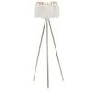 Image de Lampadaire Imitation Plume Stand 147cm Or & Blanc