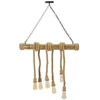 Image de Lampe Suspension En Bambou "rope" 80cm Naturel