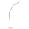 Image de Lampadaire Arc 6 Sphères "luci" 220cm Blanc & Or