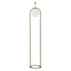 Image de Lampadaire Design Arc "luci" 168cm Blanc & Or