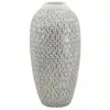 Image de Vase Déco En Résine "wave" 43cm Blanc