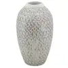 Image de Vase déco en résine wave 34cm blanc