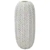 Image de Vase déco en résine leaf 46cm blanc