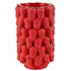 Image de Vase déco fruits fraises 32cm rouge