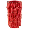 Image de Vase en résine rouge composé de piments Ø 20x34 cm