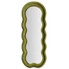 Image de Miroir Mural En Velours "wavy" 160cm Vert