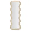 Image de Miroir Mural en Velours Emily 160cm Crème