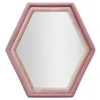 Image de Miroir Mural en Velours Tony 80cm Rose