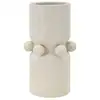 Image de Vase Cylindrique En Céramique "bubbles" 28cm Crème