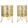 Image de Lot De 2 Cache-pots Design "naty" 20cm Or