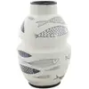Image de Vase Déco En Céramique "poissons" 31cm Multicolore