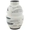 Image de Vase déco en céramique poissons 31cm multicolore