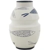 Image de Vase Déco En Céramique "poissons" 24cm Multicolore