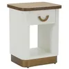 Image de Table de Chevet en Bois Tolosa 62cm Blanc & Naturel