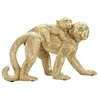 Image de Sculpture singe en résine dorée 295x115x185 cm