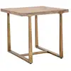 Image de Table carrée en bois et métal marron 80x80x76 cm
