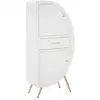 Image de Armoire avec 2 portes en bois blanc 60x32x133 cm