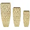 Image de Lot De 3 Vases En Métal "glody" 94cm Or