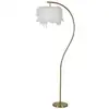 Image de Lampadaire à plumes blanches, 60x33x170 cm
