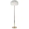 Image de Lampadaire Imitation Plume "slim" 170cm Or & Blanc
