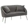 Image de Canapé 2 places imitation fourrure soffy 137cm gris