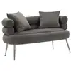 Image de Canapé 2 places imitation fourrure soffy+ 133cm gris
