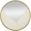 Image de Miroir Mural Design "sharon" 80cm Blanc & Or