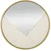 Image de Miroir mural design sharon 80cm blanc & or