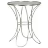 Image de Petite table en métal argenté ø 56x68 cm