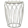 Image de Table D'appoint En Marbre "hook" 61cm Argent