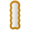 Image de Miroir Mural en Tissu Bouclé Teddy 160cm Moutarde