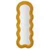 Image de Miroir mural en tissu bouclé teddy 160cm moutarde