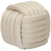 Image de Pouf Design En Velours "softy" 45cm Crème