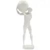 Image de Homme en résine blanche 18x12,5x50 cm