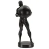 Image de Statuette homme en résine noire 185x205x435 cm