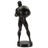 Image de Homme en résine noire 18,5x20,5x43,5 cm