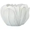 Image de Cache-pot en résine blanche ø 34,5x23,5 cm.