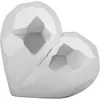 Image de Vase En Forme De Coeur Argenté 19 X 9x18
