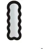 Image de Miroir en MDF Teddy 60 x 4 x 160 cm noir