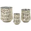 Image de Ensemble De 3 Vases En Argent, Dimensions : Ø 35 X 38,5-27,5 X 33-18,5x26,5