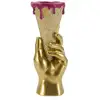 Image de Vase déco en résine cône 31cm or 0120340001