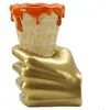 Image de Vase en forme de cornet de glace Mauro Ferretti - Multicolore - 18x16x26 cm
