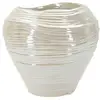 Image de Vase rond en céramique perly 22cm blanc 0421430003