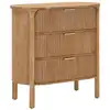 Image de Commode Gothenburg Bois Naturel 3 Grands Tiroirs