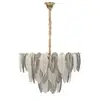 Image de Suspension en métal et verre leafy 60 x 87 cm